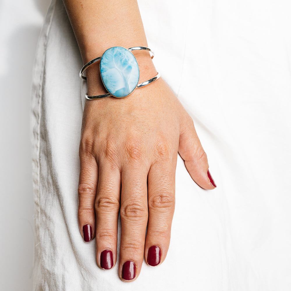Larimar Bracelets handcrafted by Anasilvercos - BR90109 - Photo 2