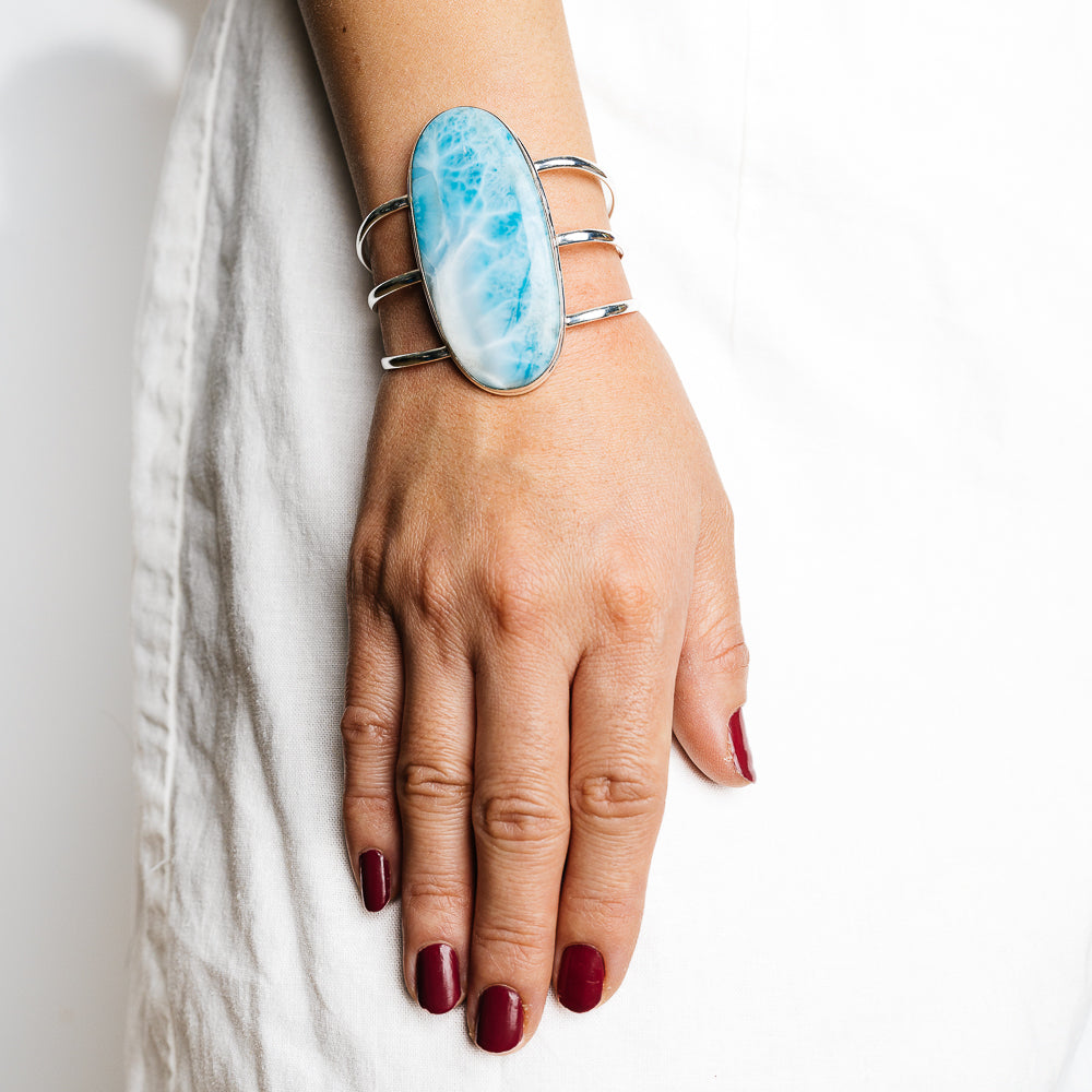 Larimar Bracelets handcrafted by Anasilvercos - BR90117 - Photo 2
