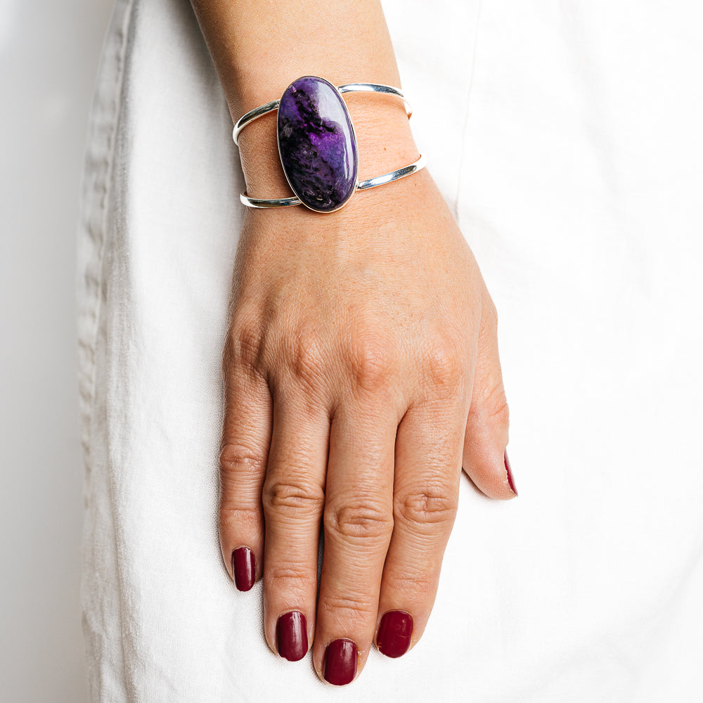 Sugilite Bracelets handcrafted by Anasilvercos - BR90124 - Photo 2