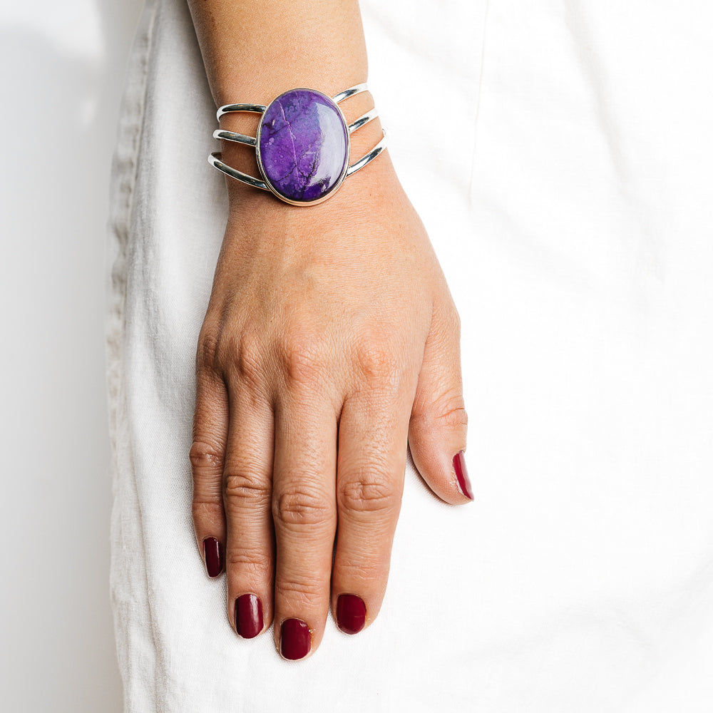 Sugilite Bracelets handcrafted by Anasilvercos - BR90126 - Photo 2