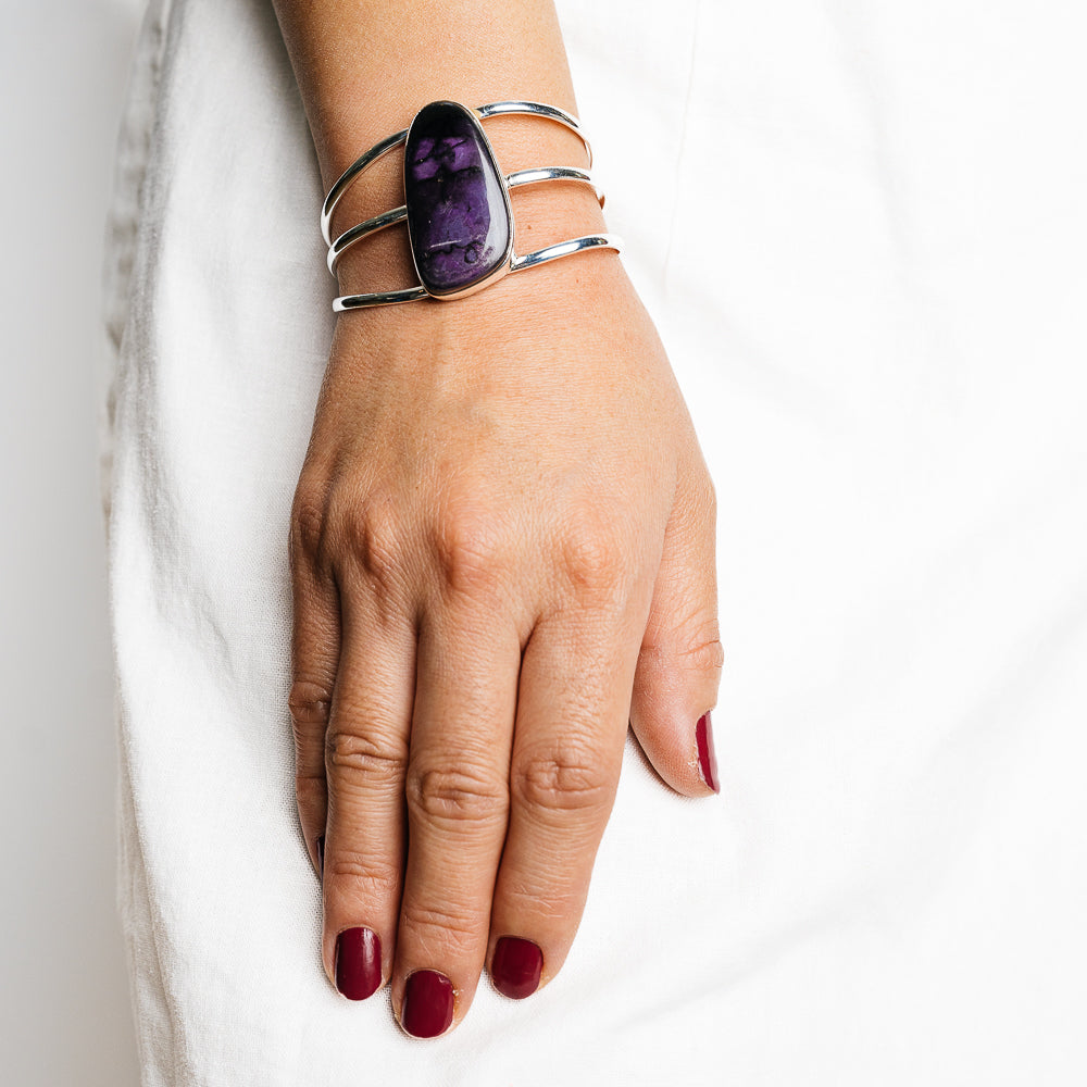 Sugilite Bracelets handcrafted by Anasilvercos - BR90127 - Photo 2