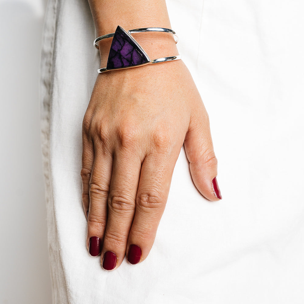 Sugilite Bracelets handcrafted by Anasilvercos - BR90128 - Photo 2