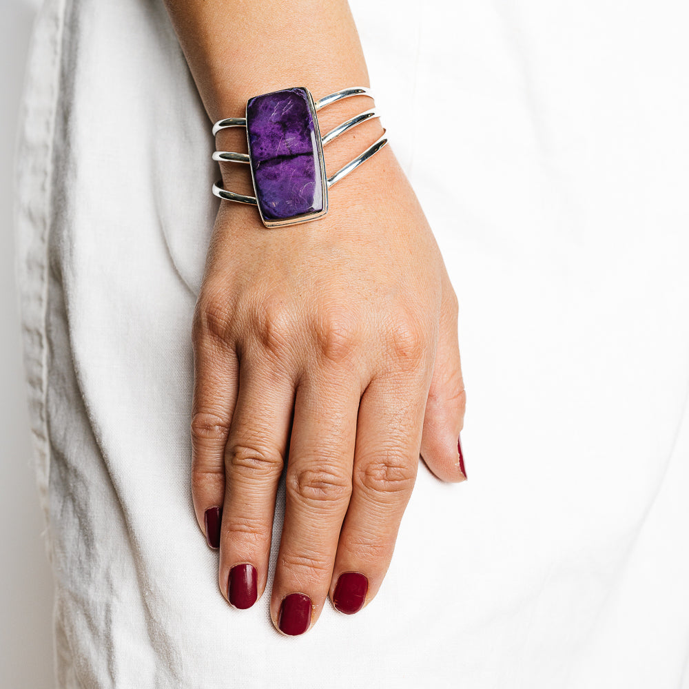 Sugilite Bracelets handcrafted by Anasilvercos - BR90129 - Photo 2