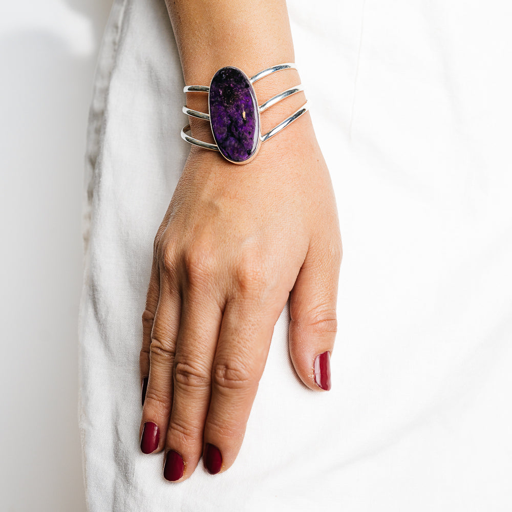 Sugilite Bracelets handcrafted by Anasilvercos - BR90130 - Photo 2