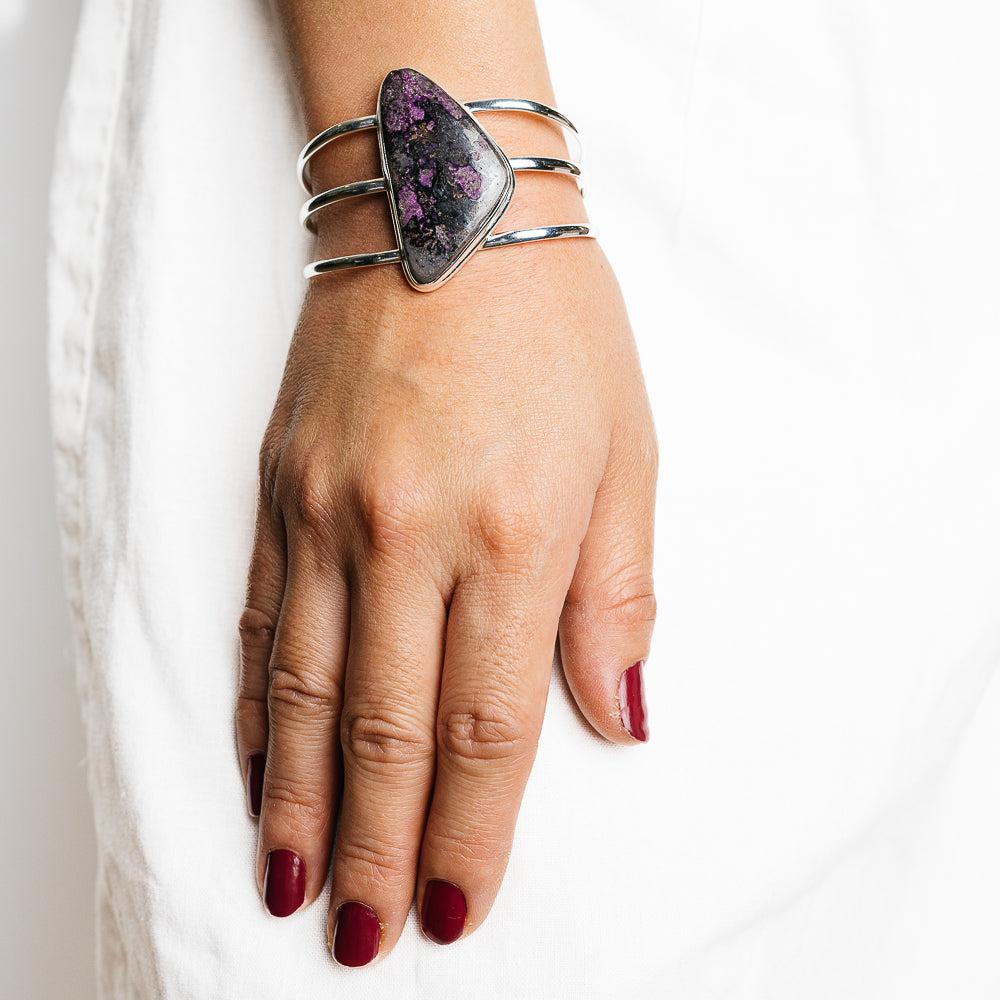Sugilite Bracelets handcrafted by Anasilvercos - BR90131 - Photo 2