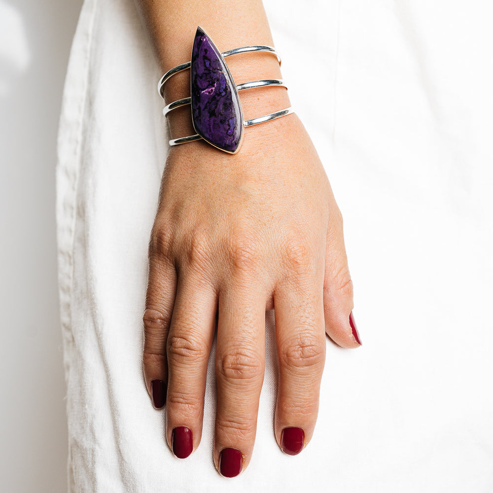 Sugilite Bracelets handcrafted by Anasilvercos - BR90132 - Photo 2