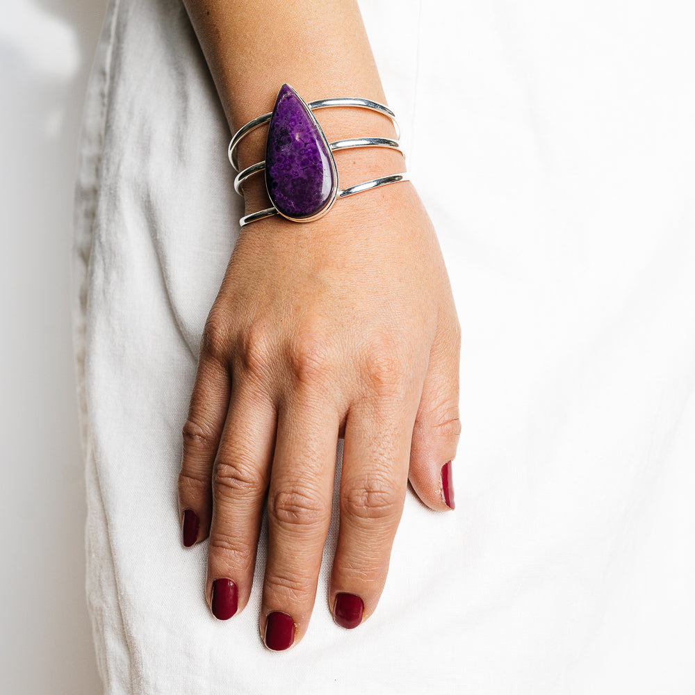 Sugilite Bracelets handcrafted by Anasilvercos - BR90136 - Photo 2
