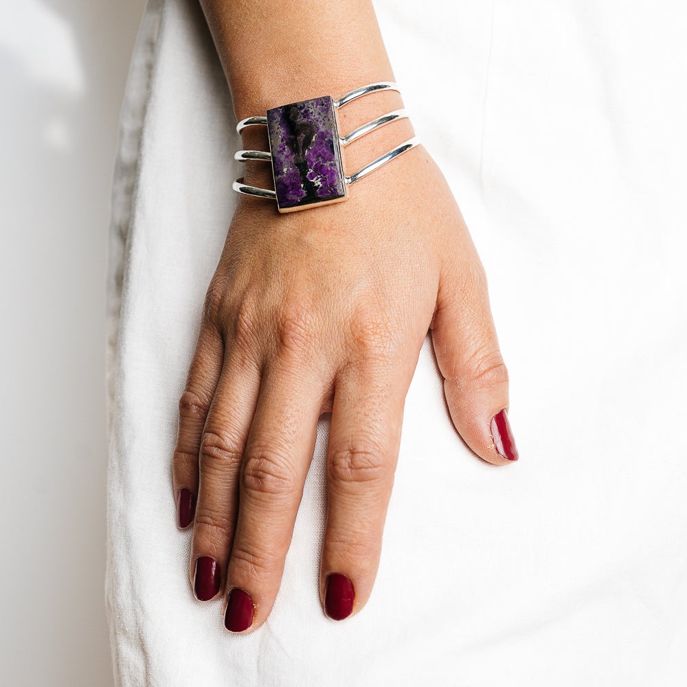 Sugilite Bracelets handcrafted by Anasilvercos - BR90137 - Photo 2