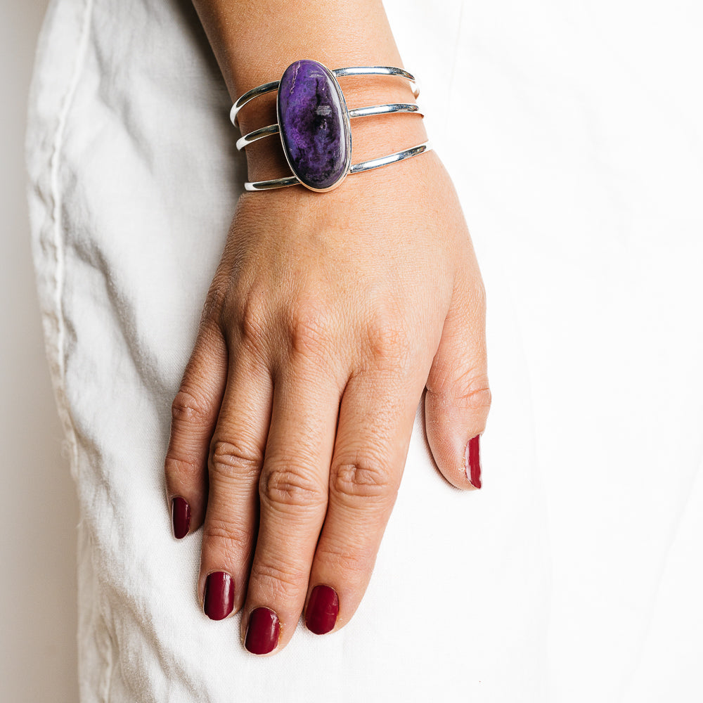 Sugilite Bracelets handcrafted by Anasilvercos - BR90138 - Photo 2