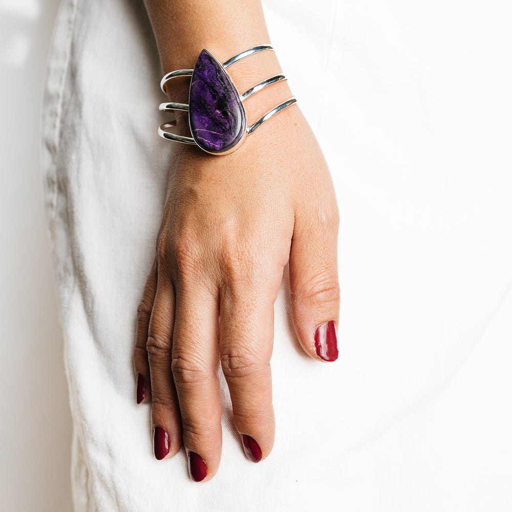 Sugilite Bracelets handcrafted by Anasilvercos - BR90139 - Photo 2