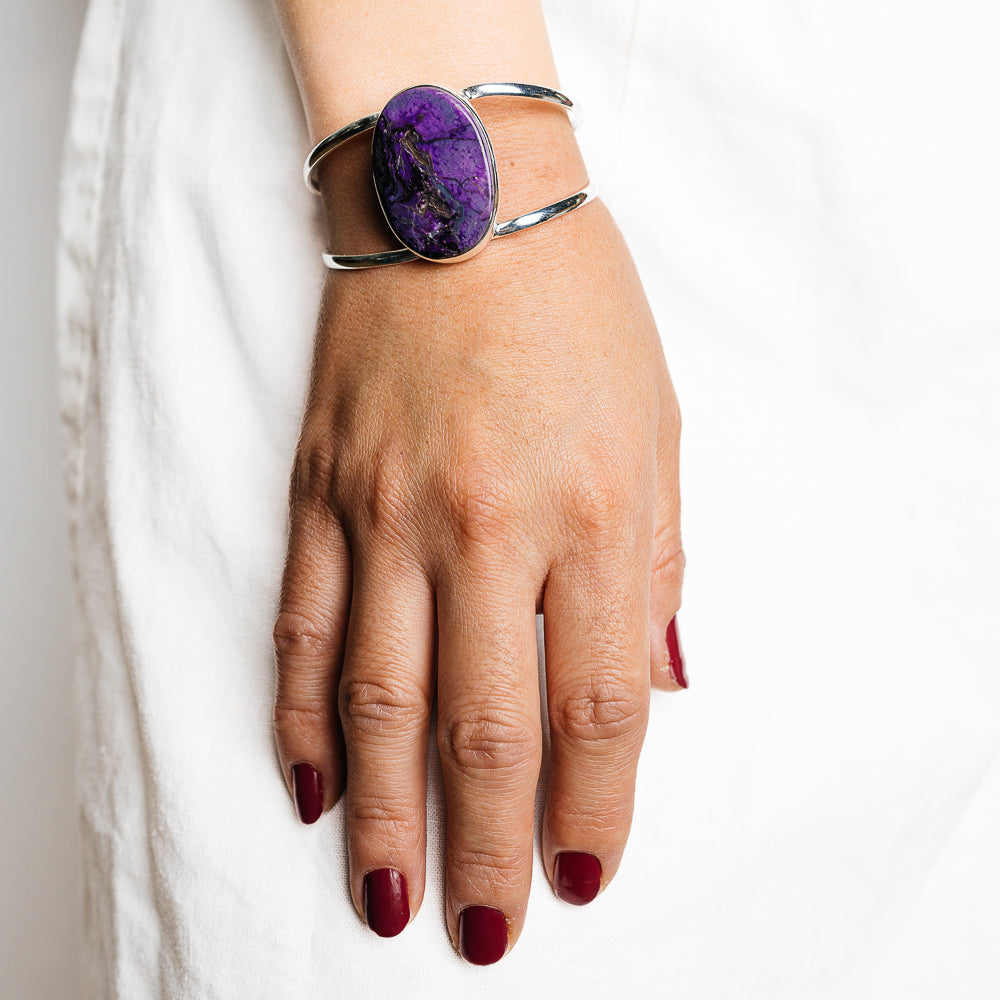 Sugilite Bracelets handcrafted by Anasilvercos - BR90140 - Photo 2