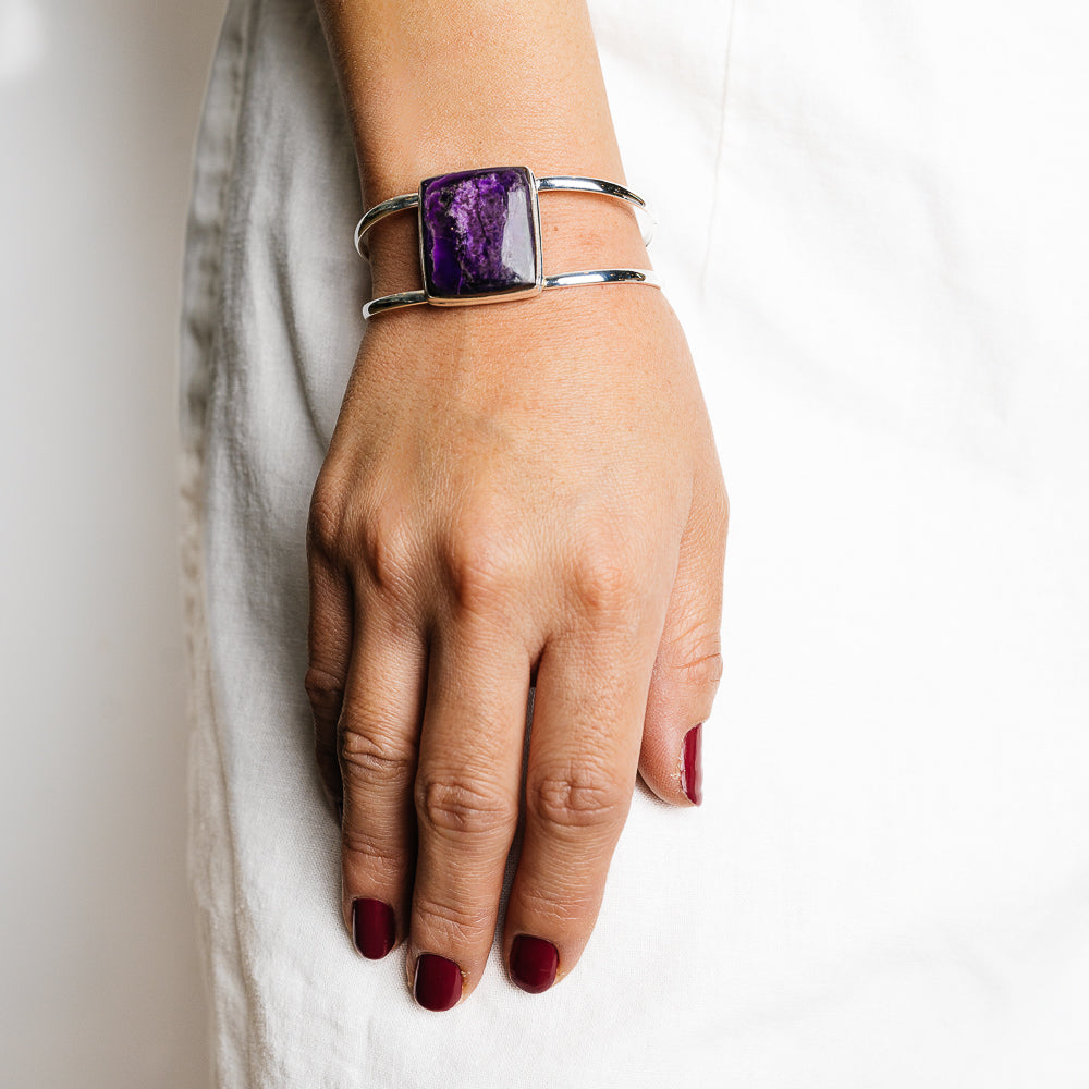 Sugilite Bracelets handcrafted by Anasilvercos - BR90141 - Photo 2