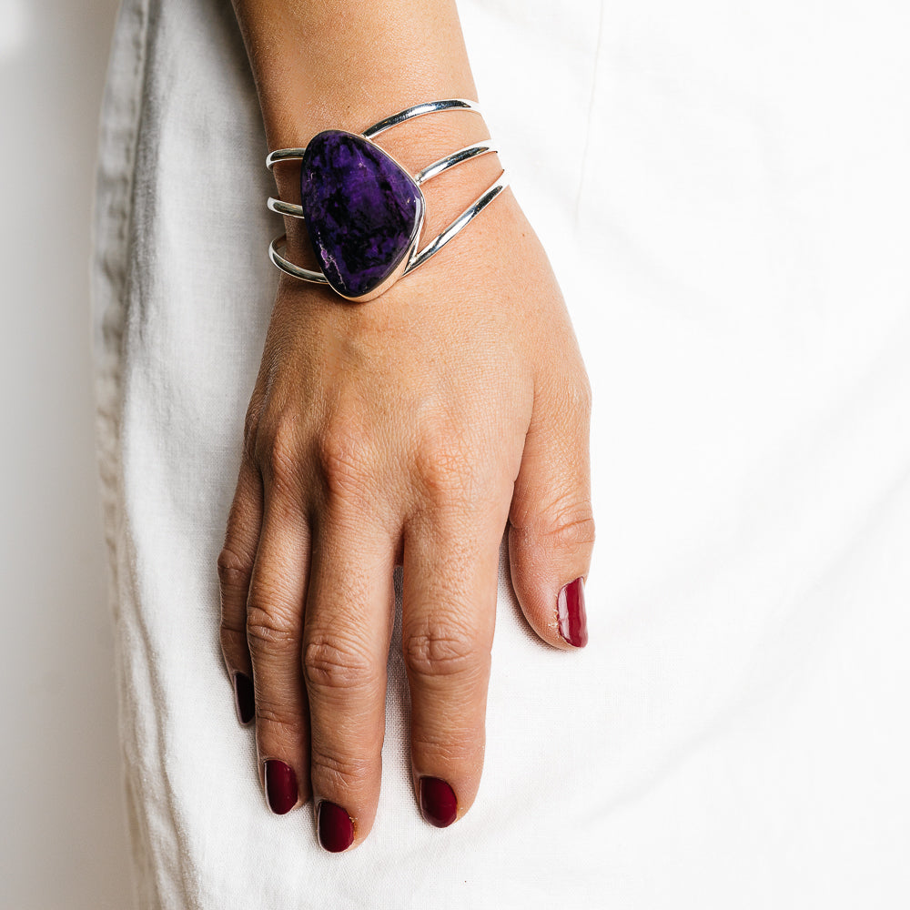 Sugilite Bracelets handcrafted by Anasilvercos - BR90142 - Photo 2