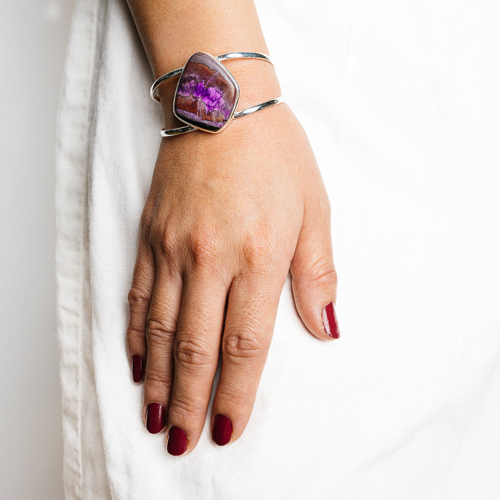 Sugilite Bracelets handcrafted by Anasilvercos - BR90144 - Photo 2