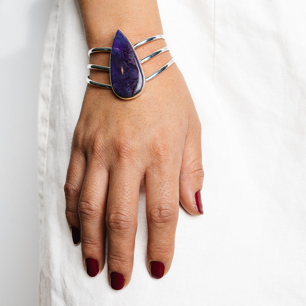 Sugilite Bracelets handcrafted by Anasilvercos - BR90145 - Photo 2