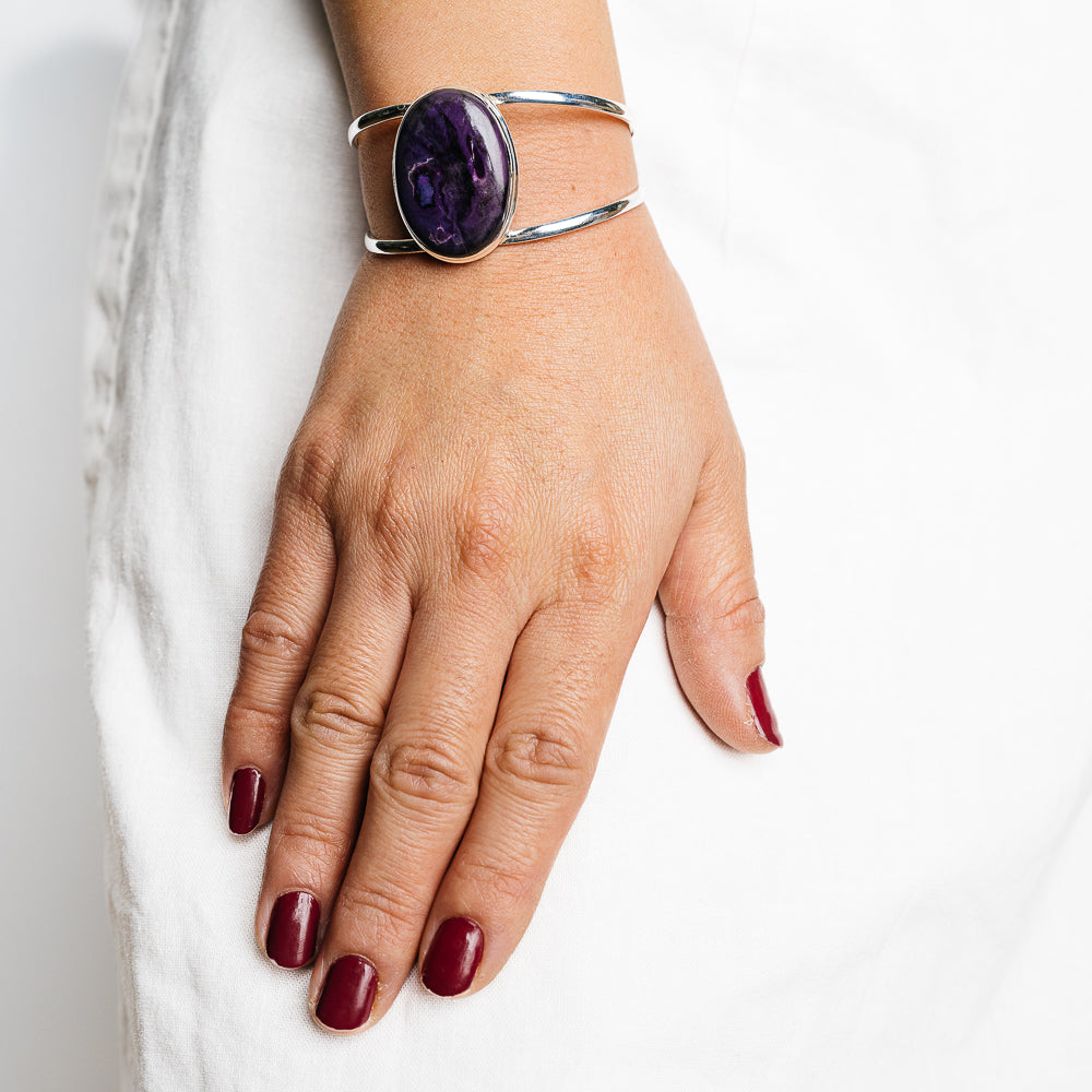 Sugilite Bracelets handcrafted by Anasilvercos - BR90146 - Photo 2