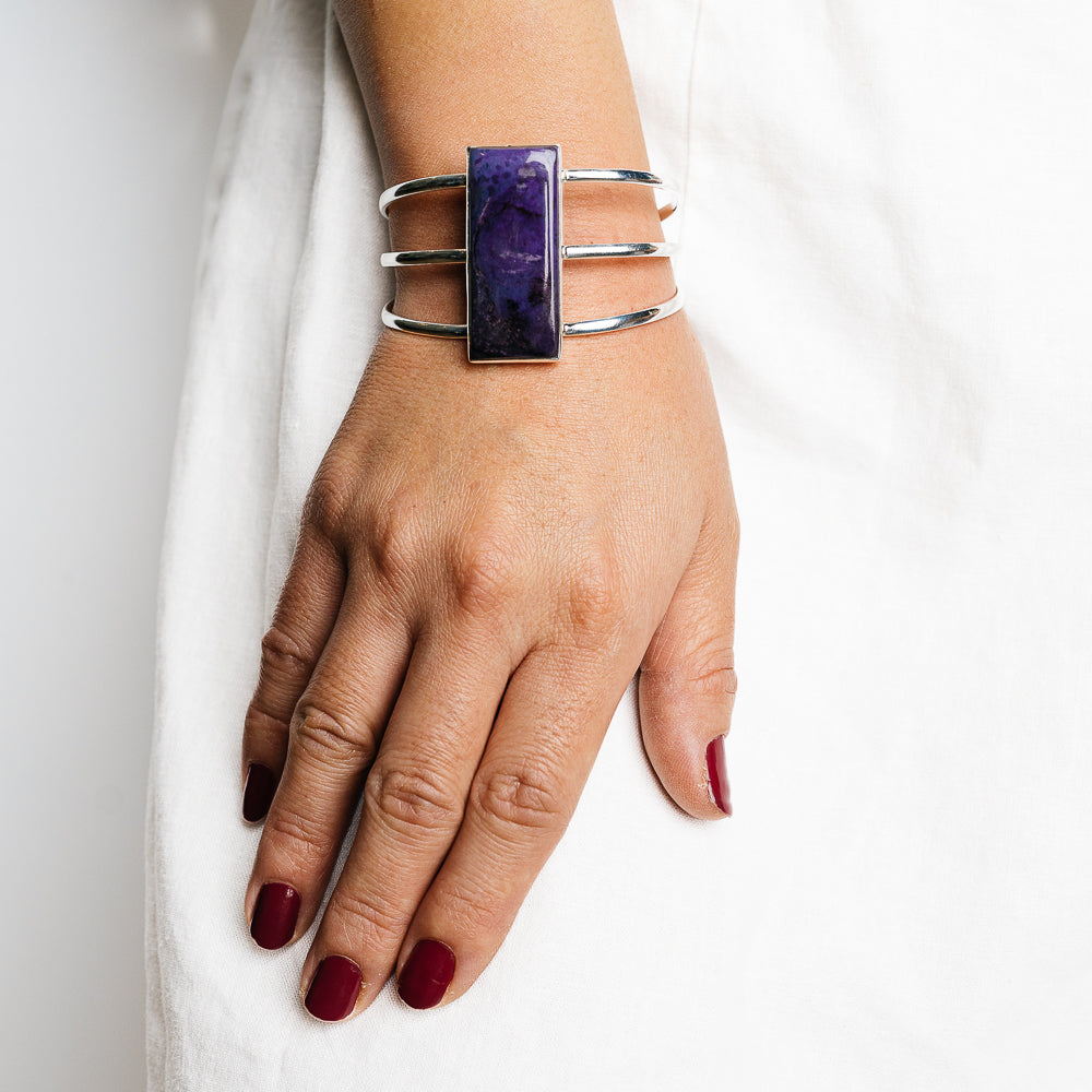Sugilite Bracelets handcrafted by Anasilvercos - BR90147 - Photo 2
