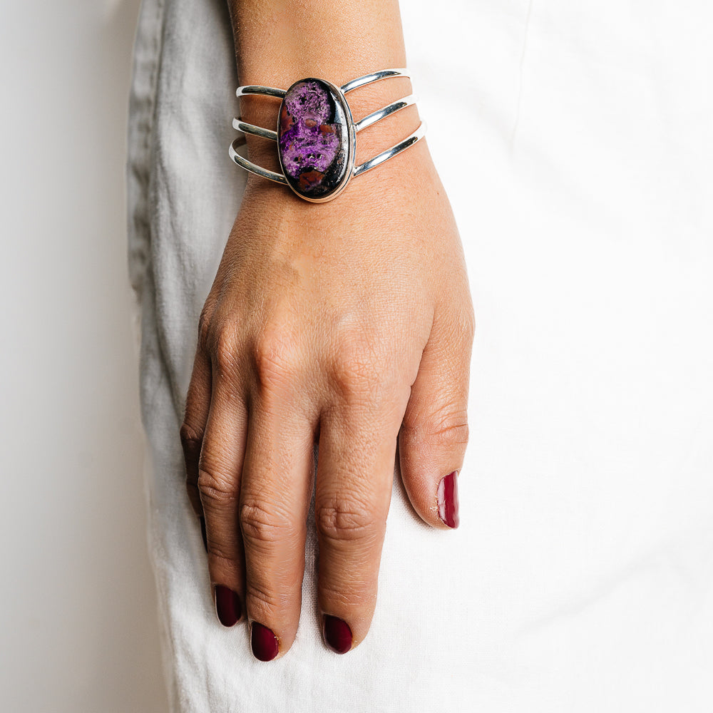 Sugilite Bracelets handcrafted by Anasilvercos - BR90150 - Photo 2