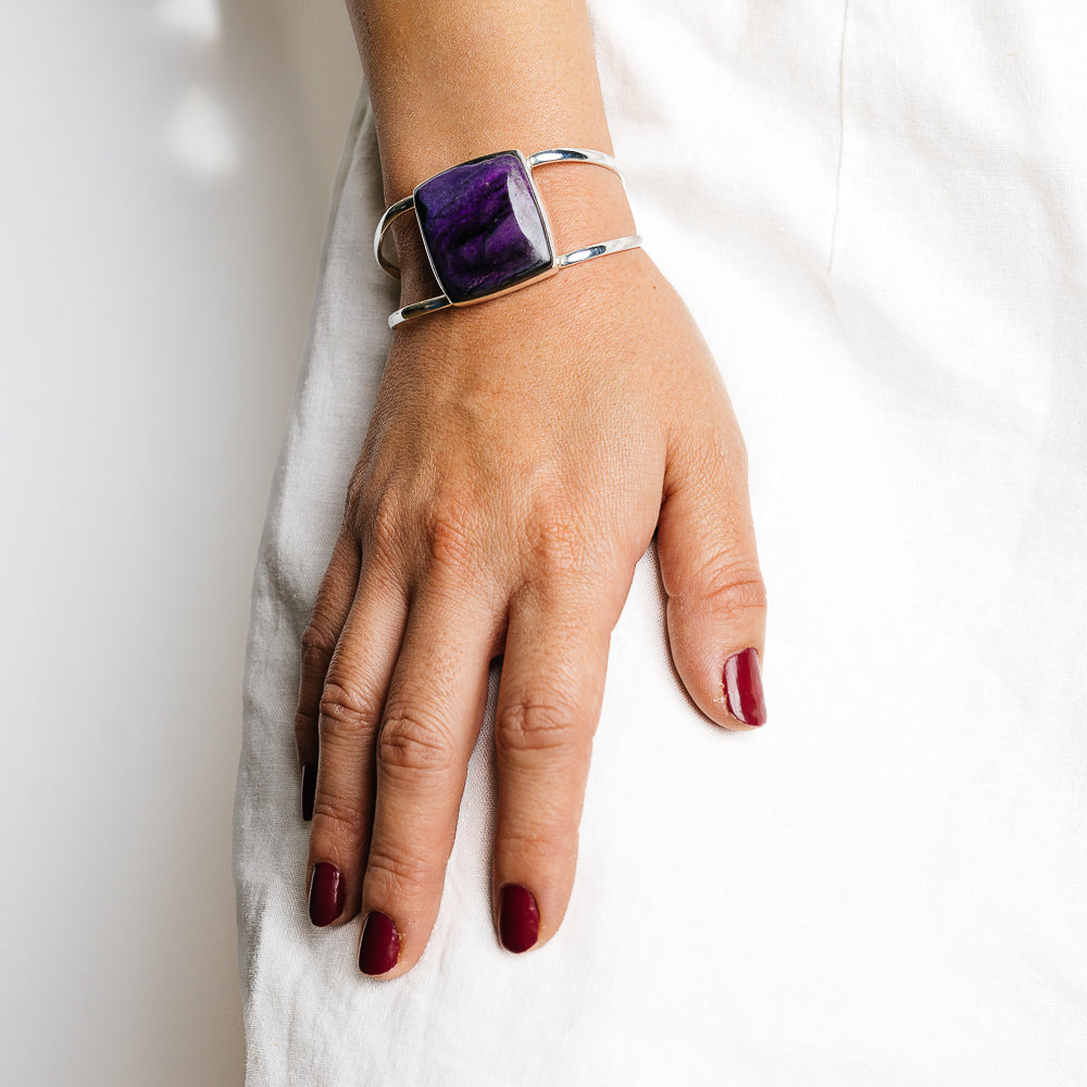 Sugilite Bracelets handcrafted by Anasilvercos - BR90151 - Photo 2