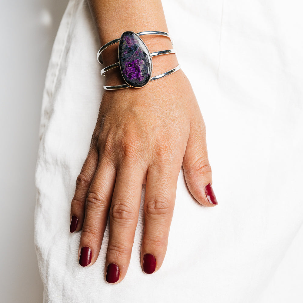 Sugilite Bracelets handcrafted by Anasilvercos - BR90152 - Photo 2