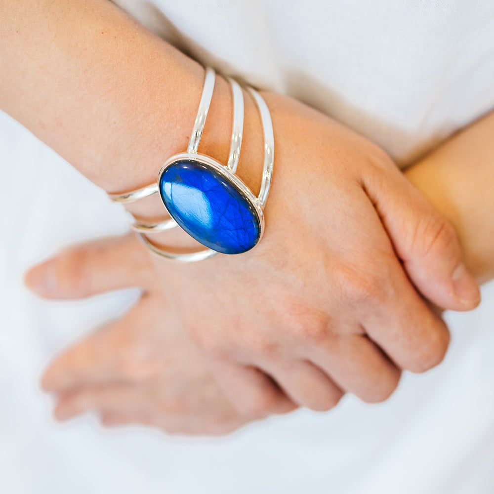 Labradorite Bracelets handcrafted by Anasilvercos - BR90163 - Photo 2