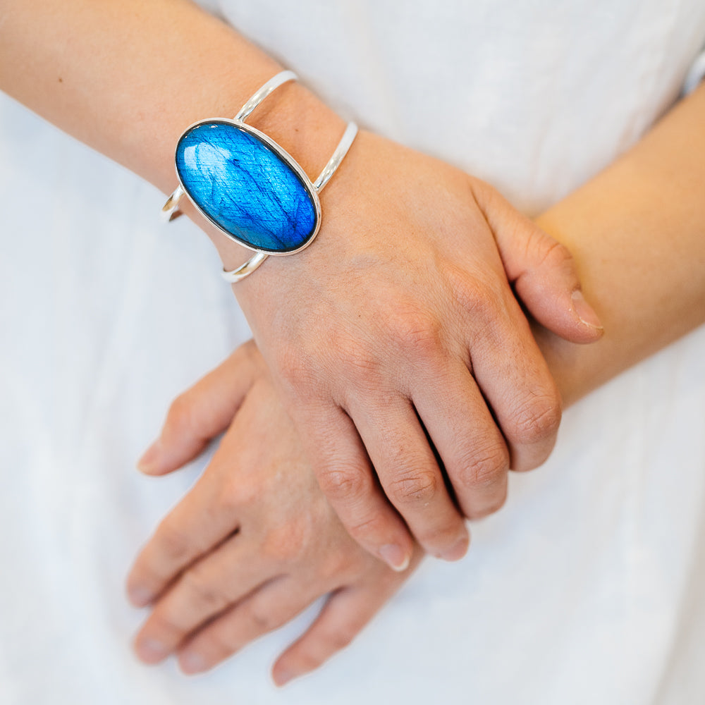 Labradorite Bracelets handcrafted by Anasilvercos - BR90165 - Photo 2