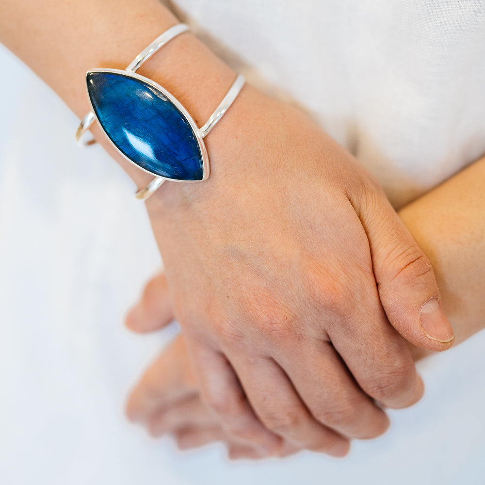 Labradorite Bracelets handcrafted by Anasilvercos - BR90170 - Photo 2