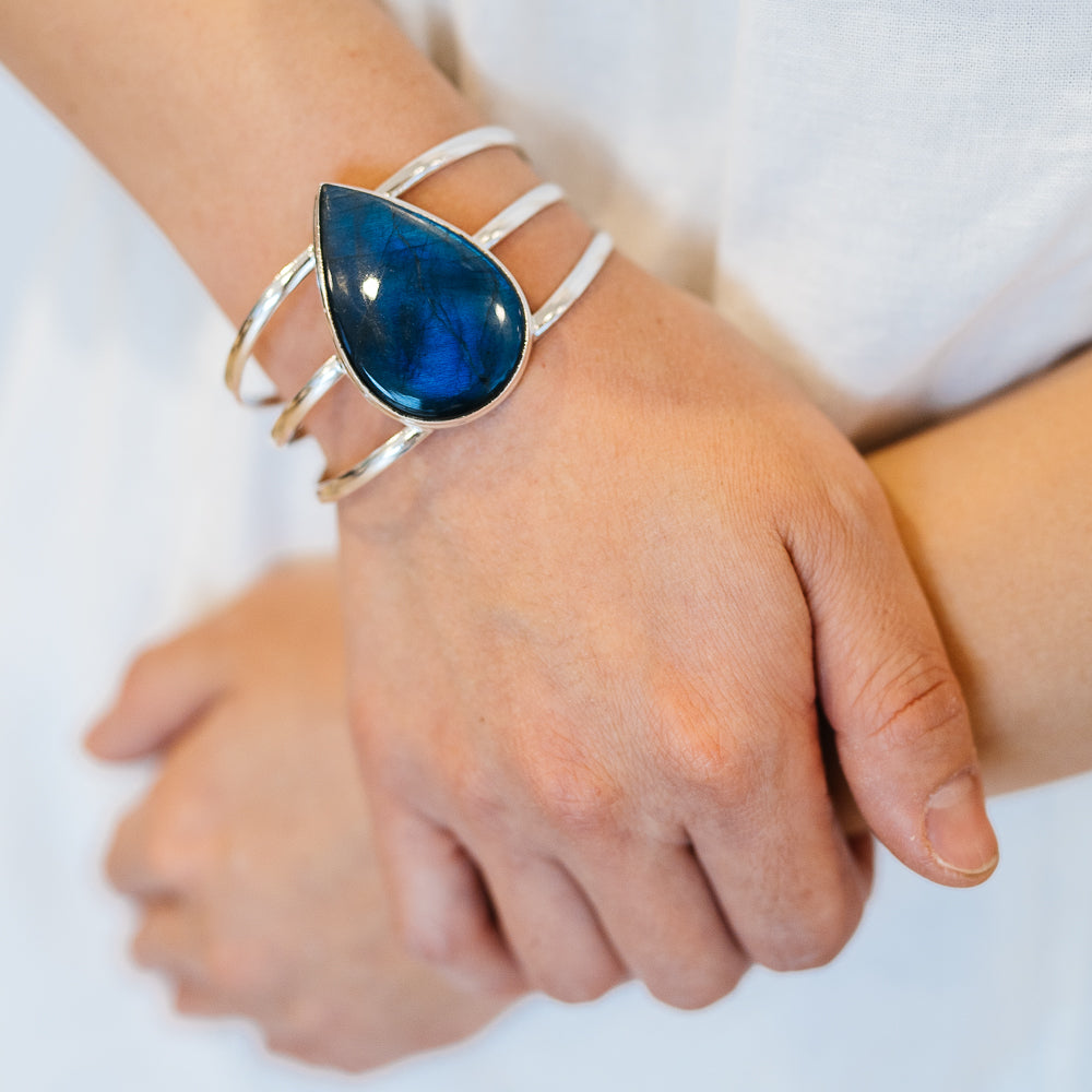 Labradorite Bracelets handcrafted by Anasilvercos - BR90180 - Photo 2