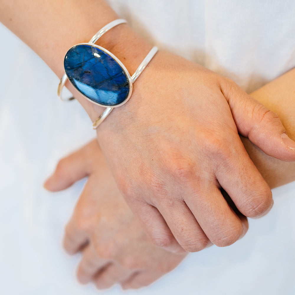 Labradorite Bracelets handcrafted by Anasilvercos - BR90181 - Photo 2