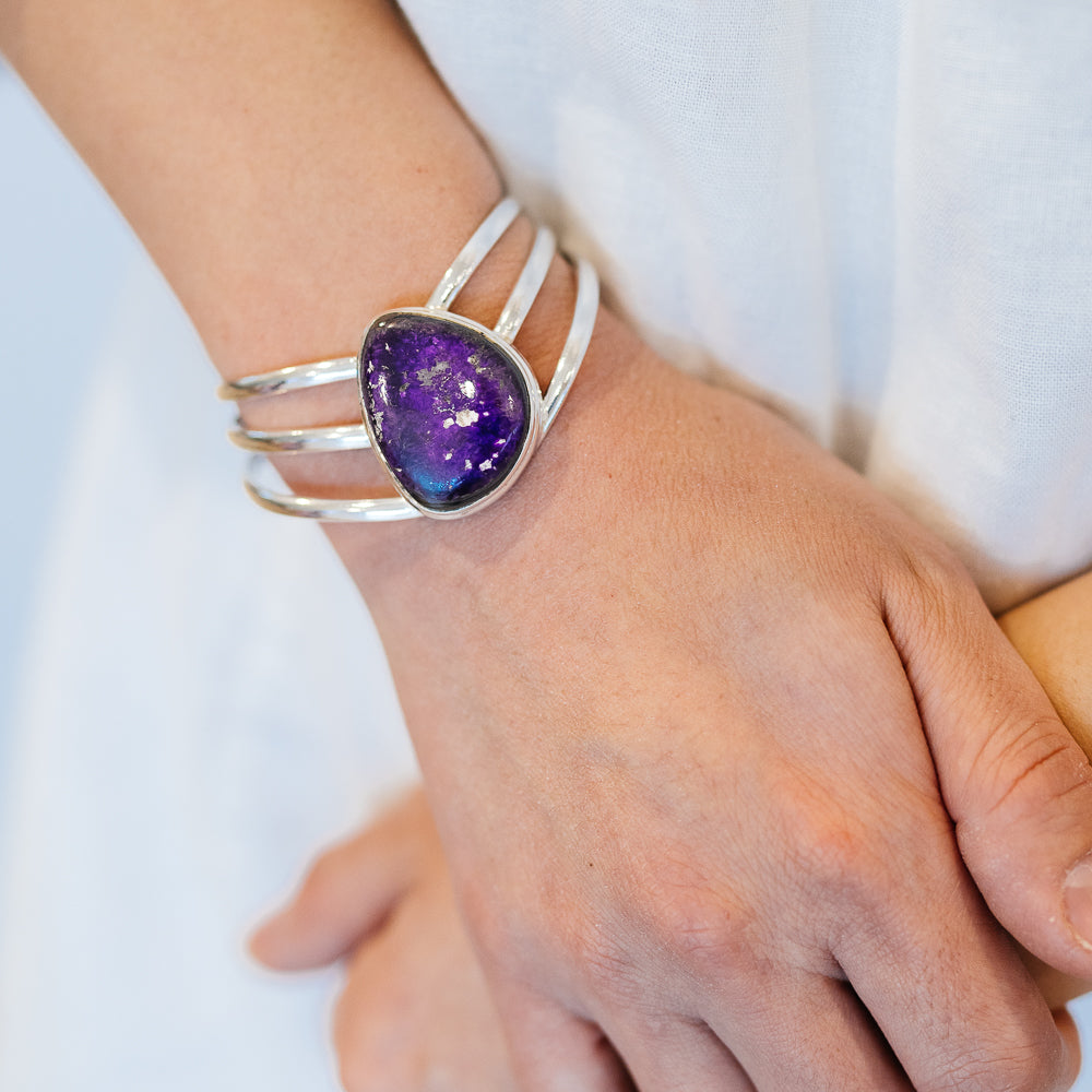 Sugilite Bracelets handcrafted by Anasilvercos - BR90183 - Photo 2