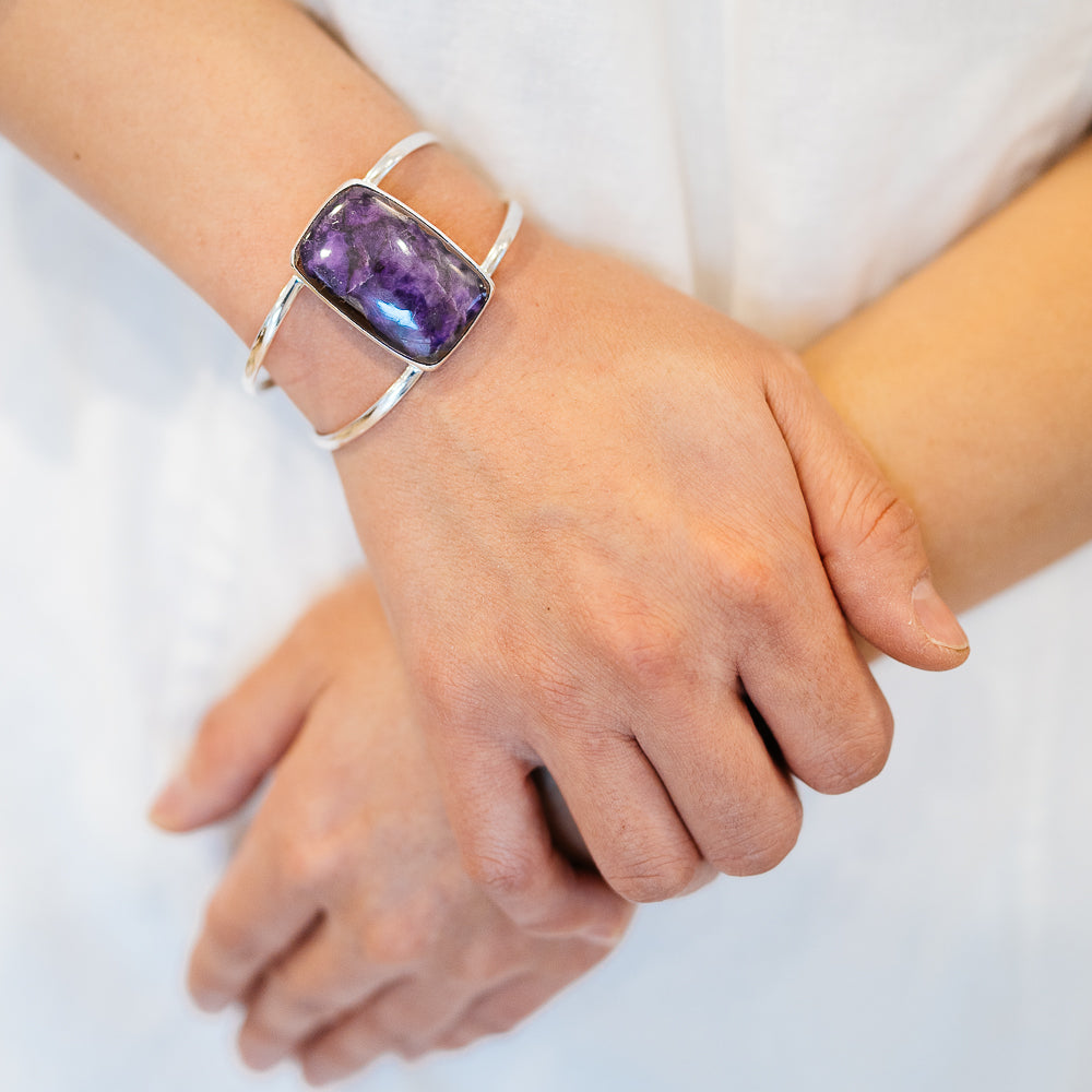 Sugilite Bracelets handcrafted by Anasilvercos - BR90184 - Photo 2