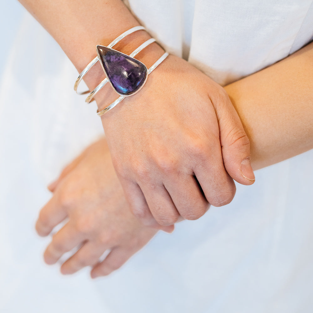 Sugilite Bracelets handcrafted by Anasilvercos - BR90193 - Photo 2