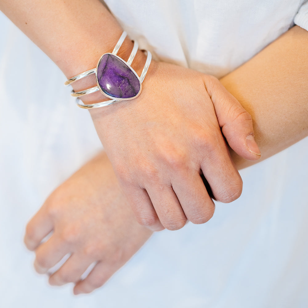 Sugilite Bracelets handcrafted by Anasilvercos - BR90194 - Photo 2