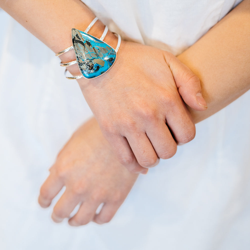 Shattuckite Bracelets handcrafted by Anasilvercos - BR90195 - Photo 2