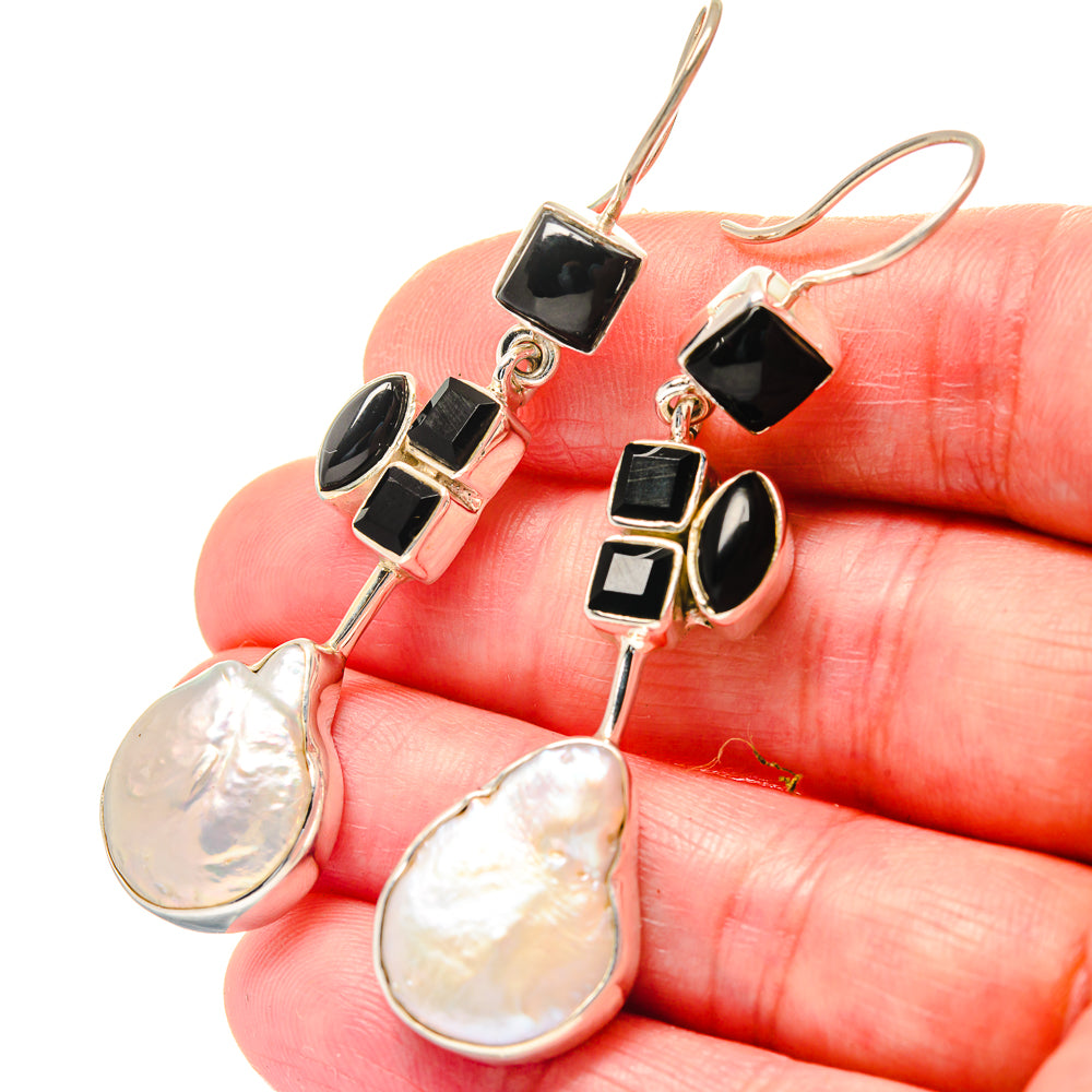 Mother Of Pearl Earrings handcrafted by Anasilvercos - EARR423571