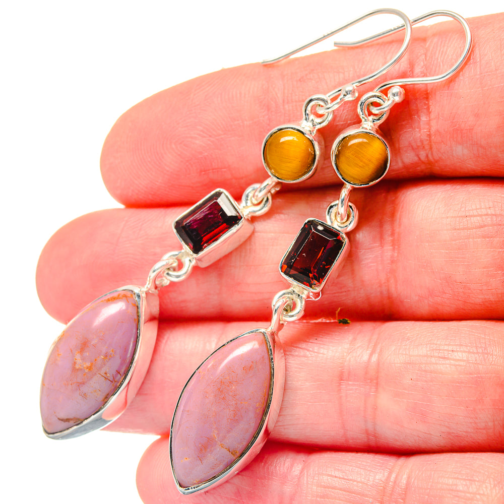 Phosphosiderite Earrings handcrafted by Anasilvercos - EARR423572