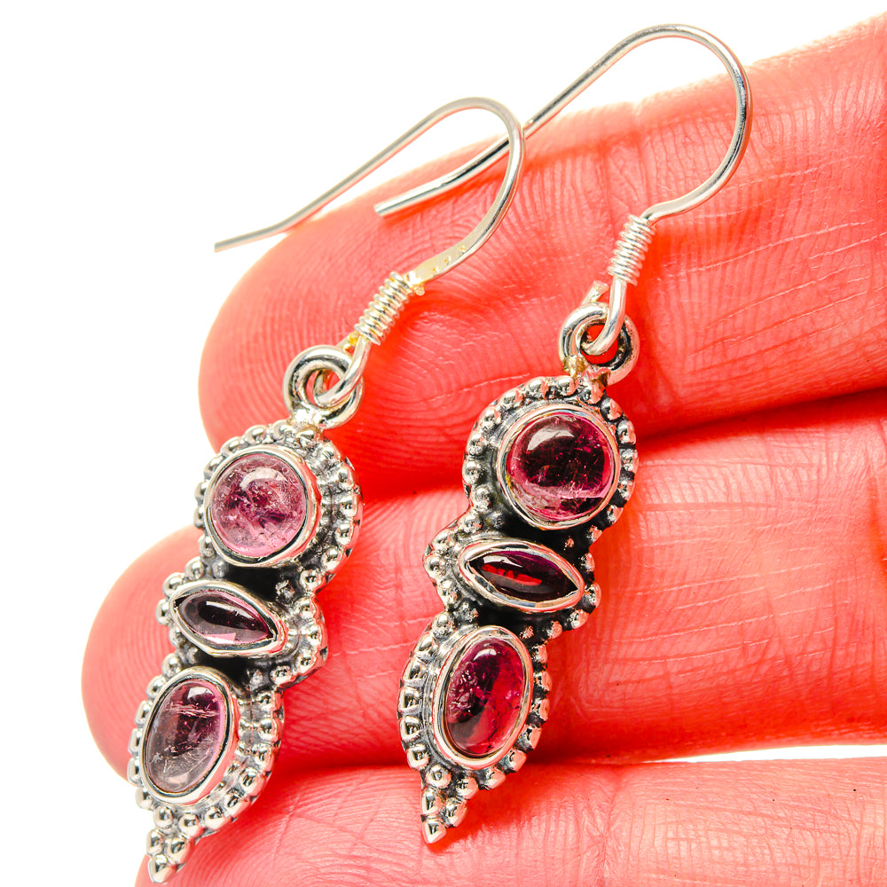 Pink Tourmaline Earrings handcrafted by Anasilvercos - EARR423586