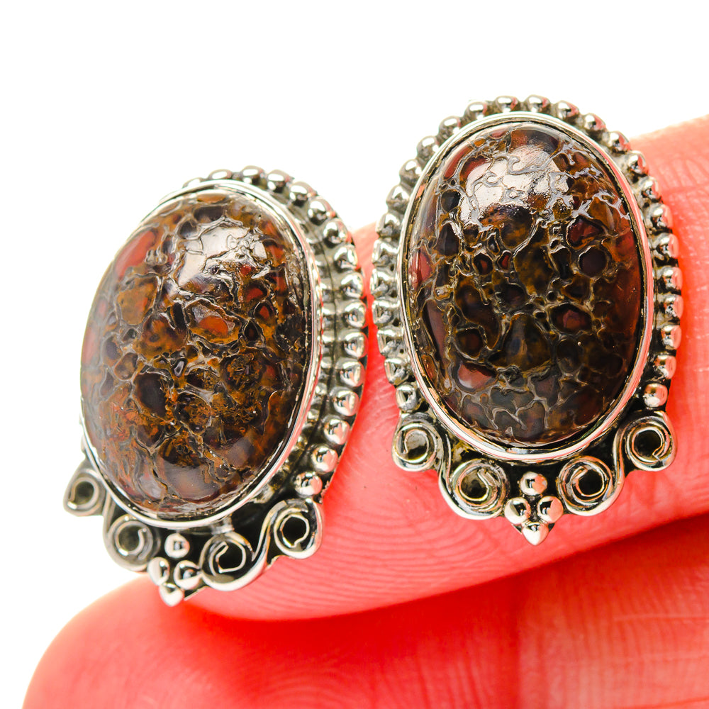 Dinosaur Bone Earrings handcrafted by Anasilvercos - EARR423587