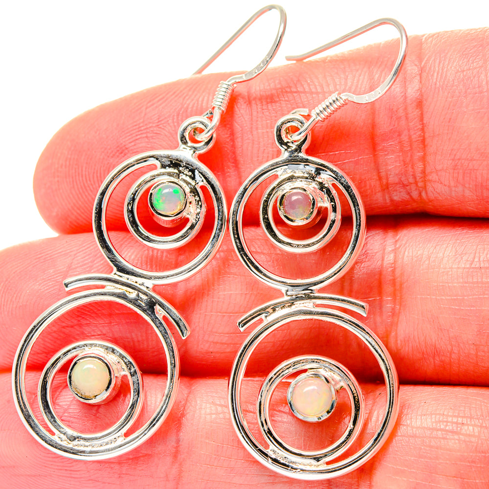 Ethiopian Opal Earrings handcrafted by Anasilvercos - EARR423589