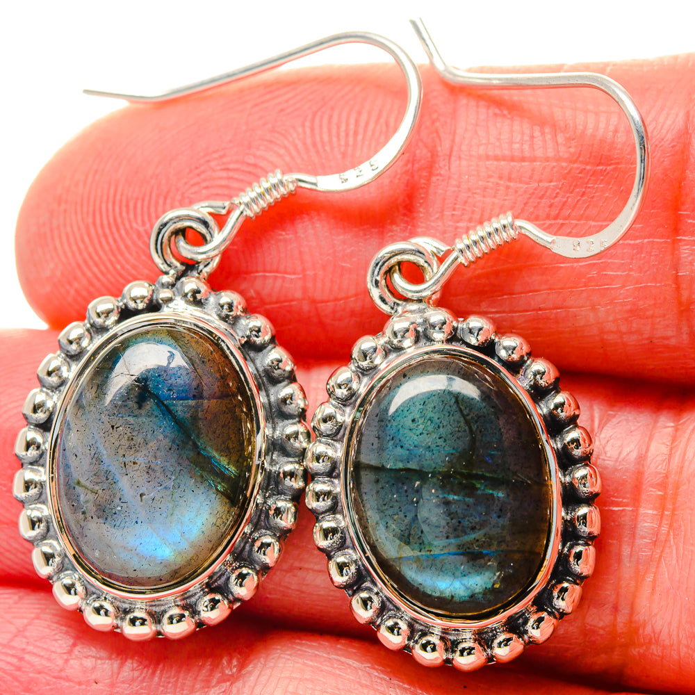Labradorite Earrings handcrafted by Anasilvercos - EARR423605