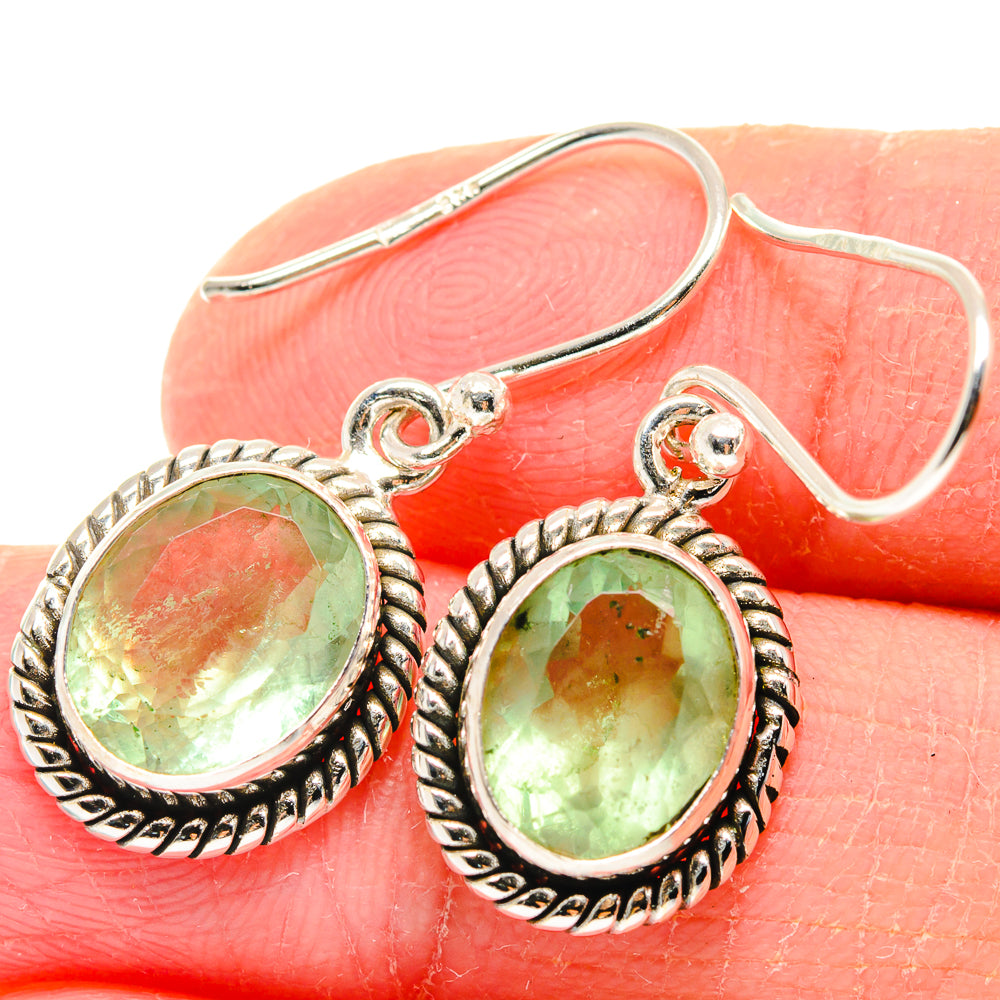 Prehnite Earrings handcrafted by Anasilvercos - EARR423619