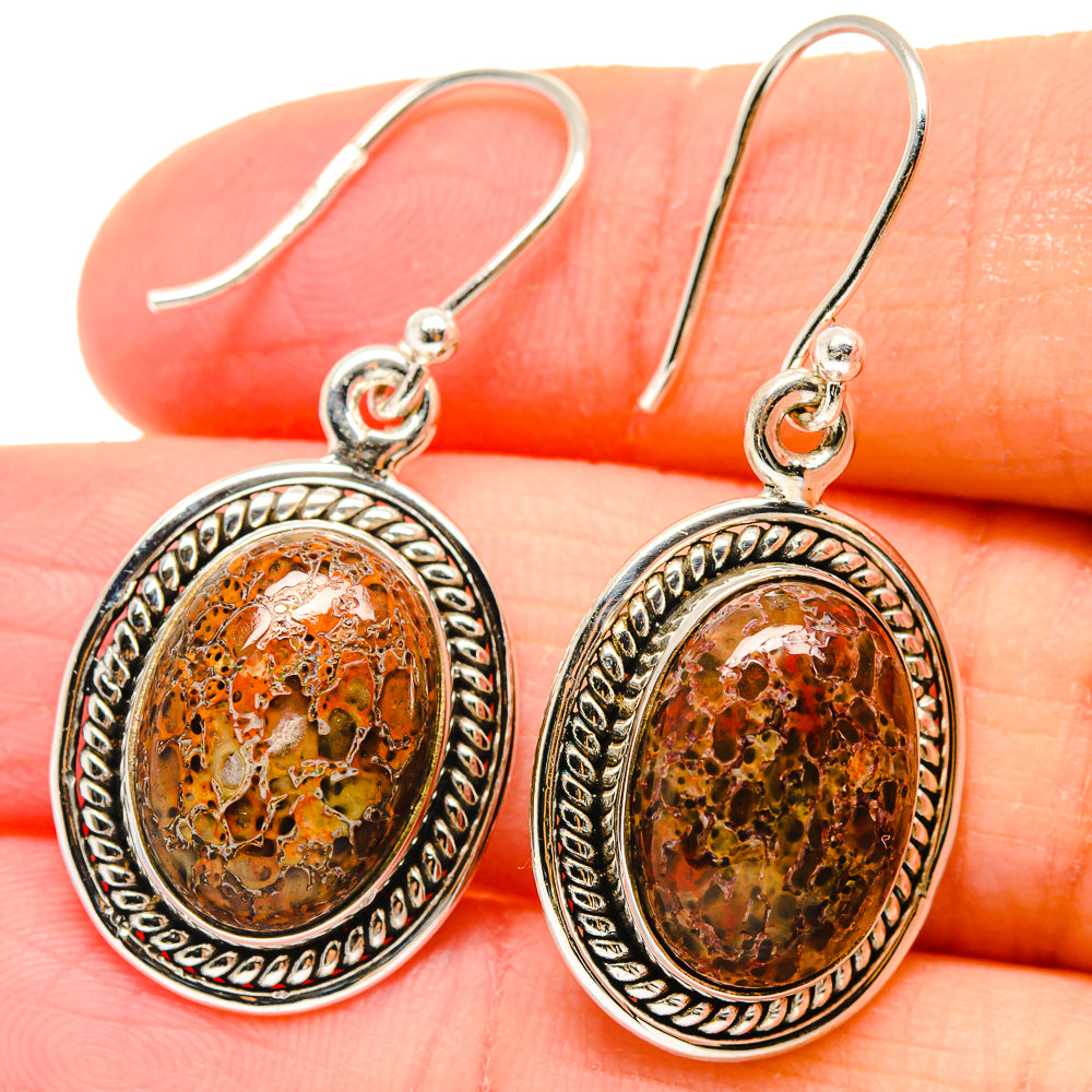 Dinosaur Bone Earrings handcrafted by Anasilvercos - EARR423626