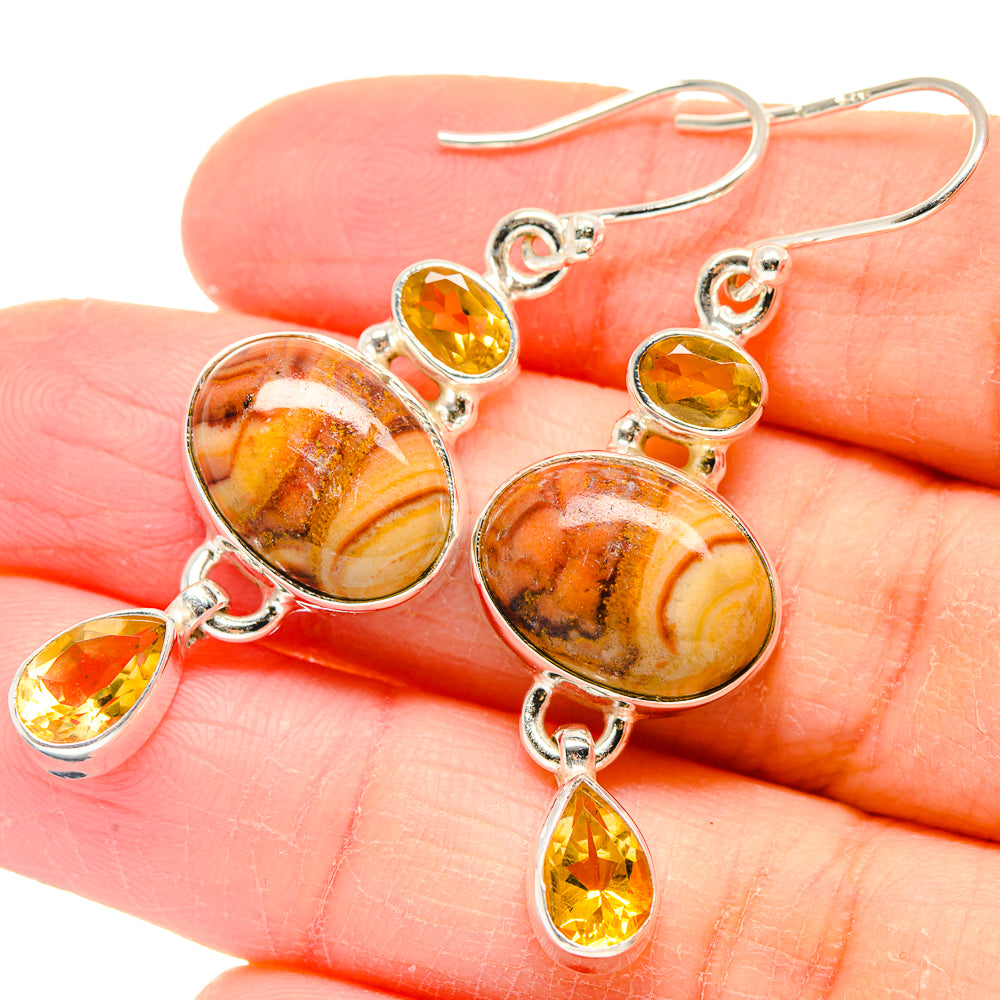 Mookaite Earrings handcrafted by Anasilvercos - EARR423628