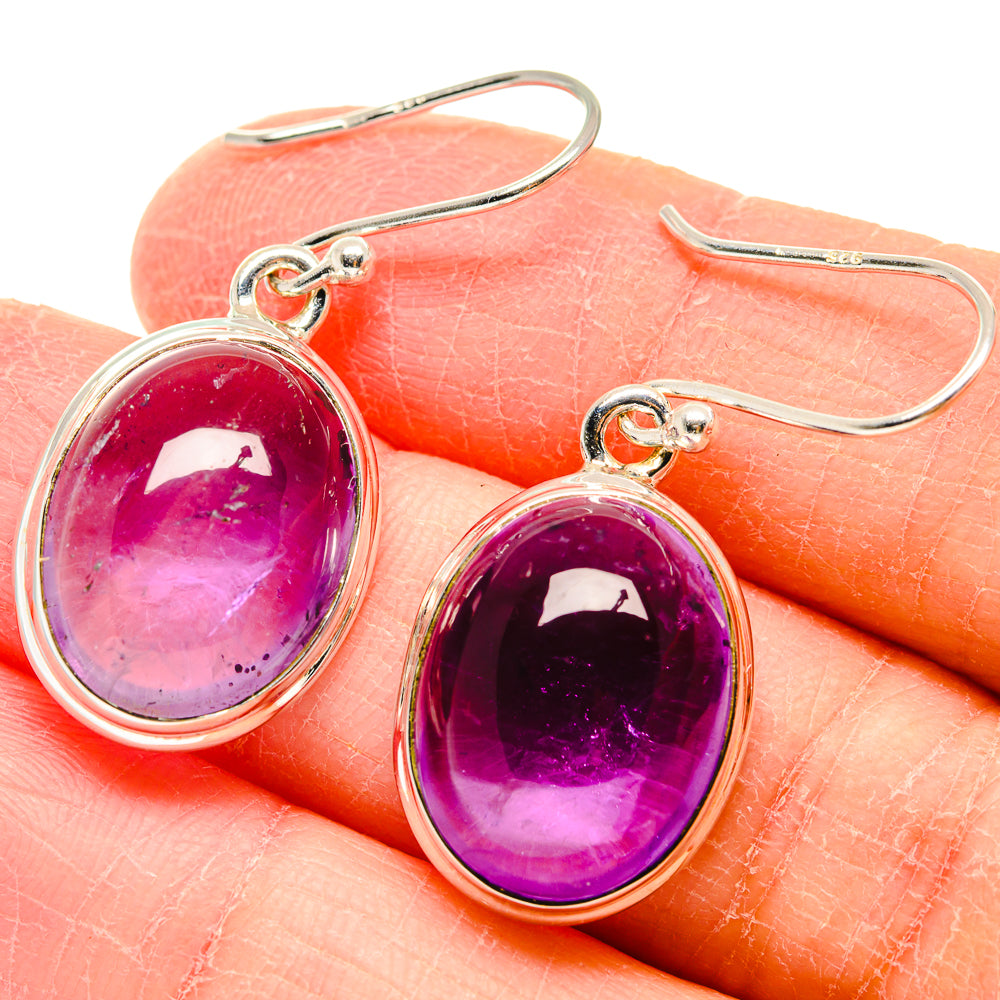 Amethyst Earrings handcrafted by Anasilvercos - EARR423634
