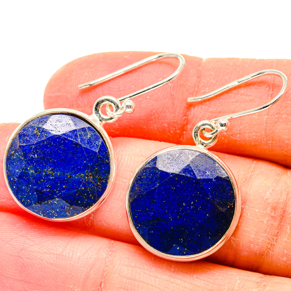 Lapis Lazuli Earrings handcrafted by Anasilvercos - EARR423636
