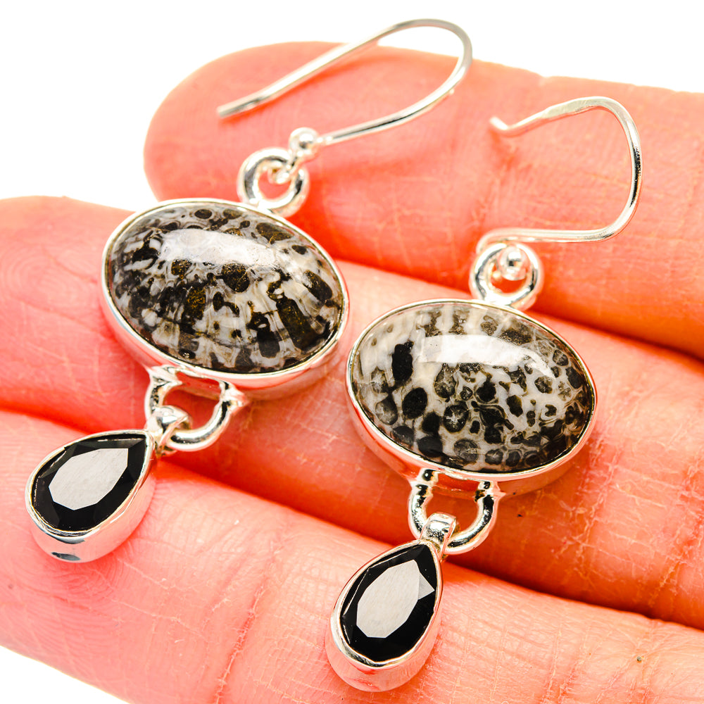 Pinolith Jasper Earrings handcrafted by Anasilvercos - EARR423670