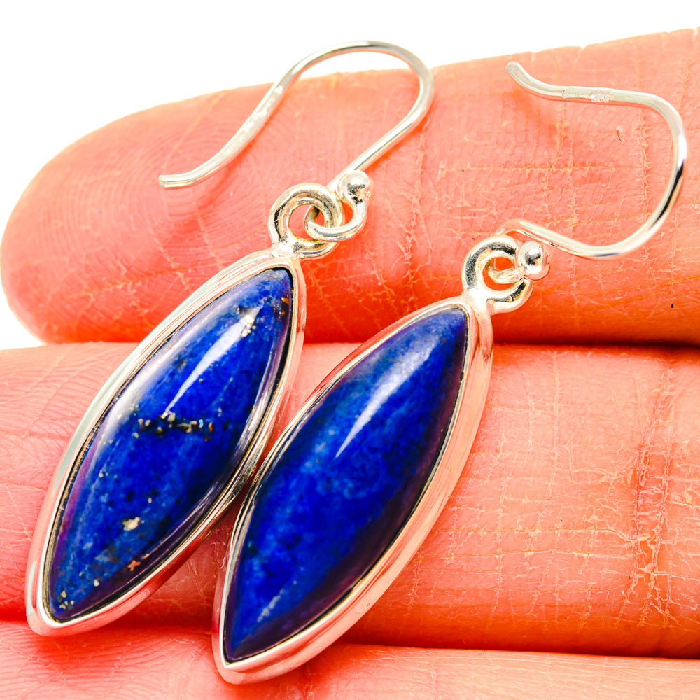 Lapis Lazuli Earrings handcrafted by Anasilvercos - EARR423688