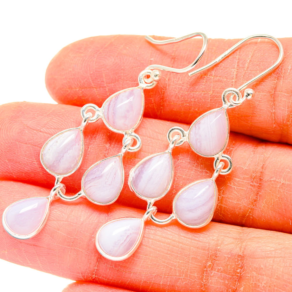 Rainbow Moonstone Earrings handcrafted by Anasilvercos - EARR423698
