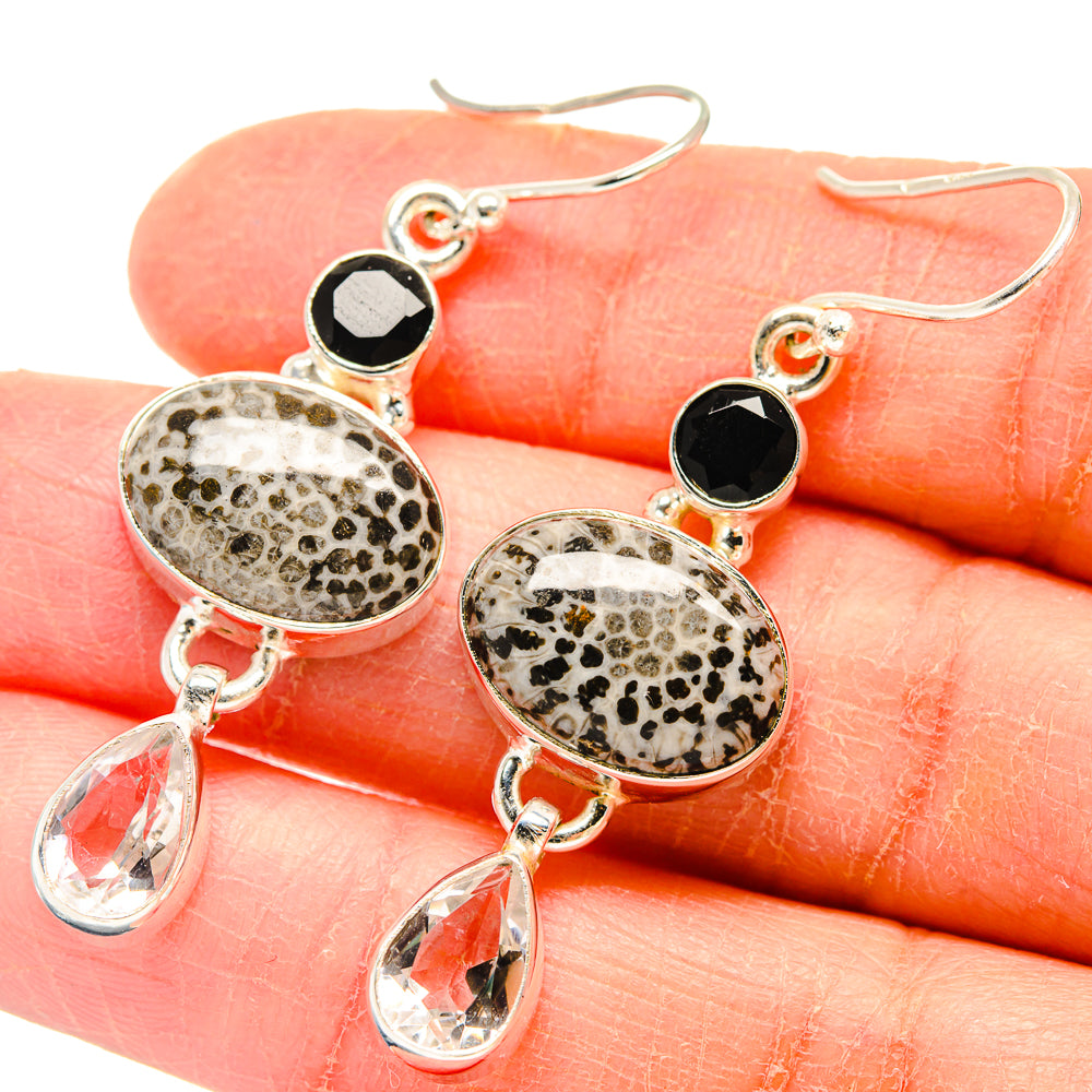 Stingray Coral Earrings handcrafted by Anasilvercos - EARR423701