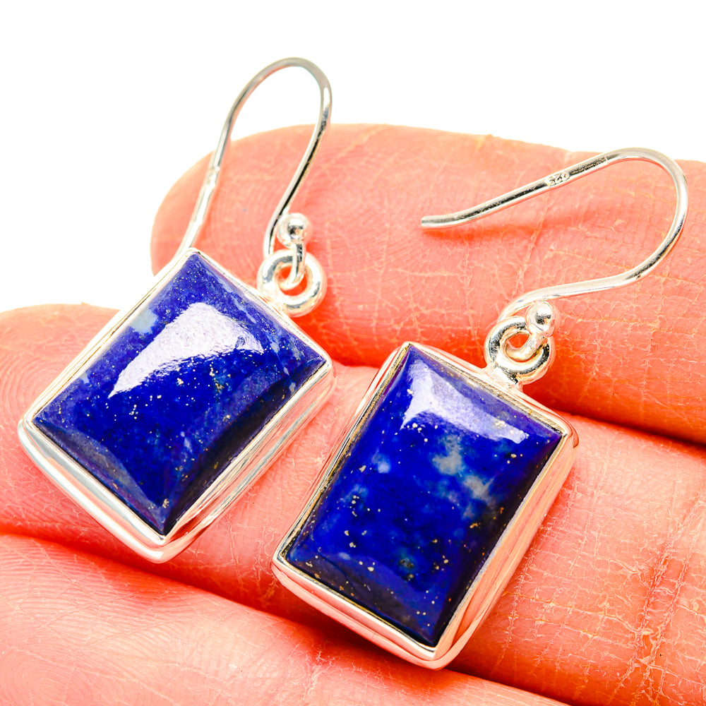 Lapis Lazuli Earrings handcrafted by Anasilvercos - EARR423709